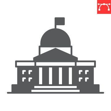 recommend clip art: Government glyph icon, building and architecture , congress vector icon, vector graphics, editable stroke solid sign, eps 10.