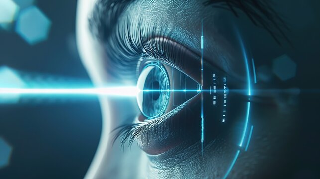 Generative AI Laser Vision Correction Poster