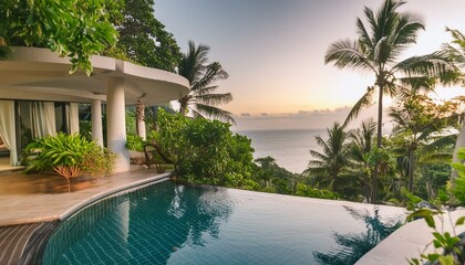 Tranquil Oasis: Luxurious Villa Retreats Amidst Tropical Splendor"
"Oceanfront Opulence: Immerse Yourself in Luxury Villa Living.pool, water, swimming, resort, hotel, summer, tropical, palm, beach

