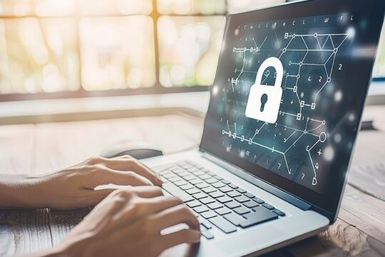 Implement robust network protection in businesses using HTTPS and padlock, securing data privacy with API and OAuth against malware threats.
