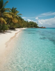 palm trees on the beach