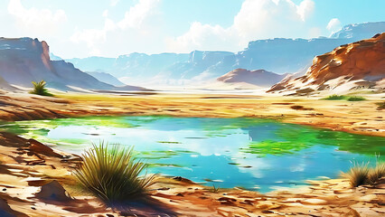 Obraz premium Oasis: The Marvels of Wildlife