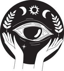 Magic illustration on transparent background.
