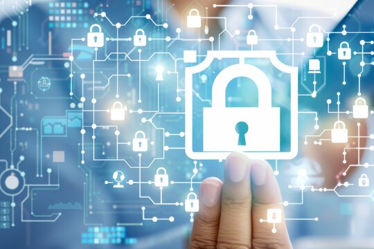 Ensure data privacy and network security for businesses with HTTPS and padlock measures, using API and OAuth to safeguard against digital malware threats.