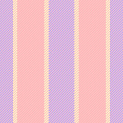 Seamless vertical lines of texture fabric vector with a textile stripe background pattern.