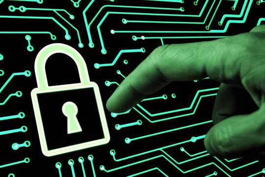 Enhance network security with HTTPS and padlock for business data protection, deploying API and OAuth to safeguard privacy against digital malware threats.