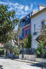 Paris, picturesque neighborhood of the Campagne in Paris