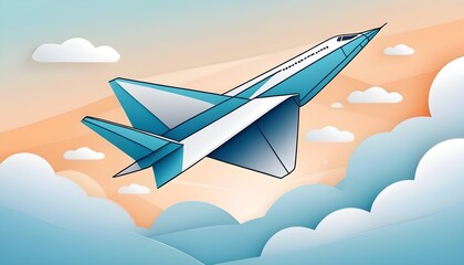 Continuous-Line-Paper-Plane-Airplane-Vector-Art-Ba- 2
