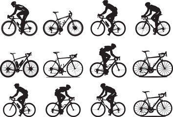 Cycle Silhouette Vector Illustration