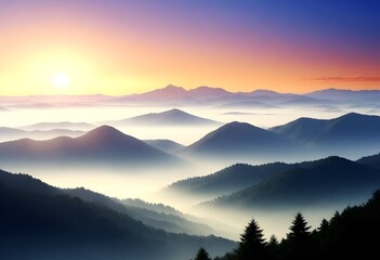 Invigorating-Morning-Sunrise-Over-A-Misty-Mountain (28)