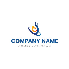 Gas logo design, vector logo design, illustration 