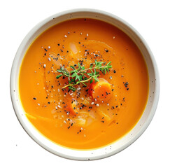 PNG  Carrot soup dish table food.