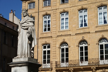 Statue du Roi-René à Aix-en-Provence