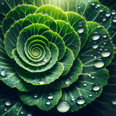 Cabbage close-up.