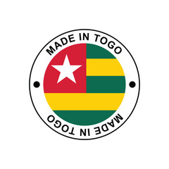 Made in Togo Stamp Vector template on white background