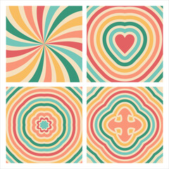 Cheerful abstract swirl burst background with carnival and summer themes
