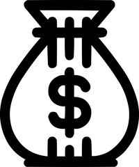 Obraz premium money bag icon