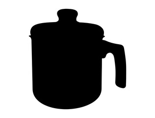 Obraz premium Kitchen utensil silhouette vector art