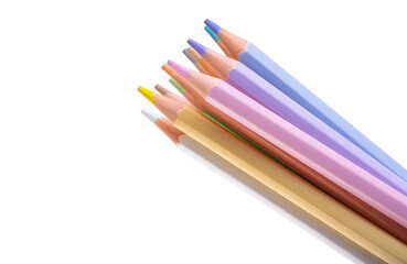 Fototapeta premium colored pencils isolated