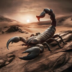 scorpion in the desert