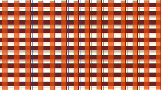 orange tone Tartan plaid Autumn theme, motion