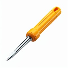 Fototapeta premium cute Screwdriver icon, 3D render, white background, generative AI