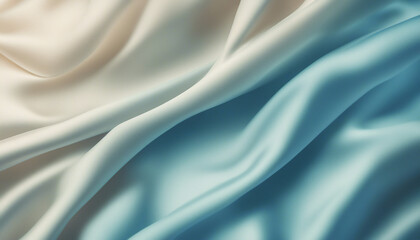 Obraz premium blue, vanilla toned background, silk drapery backdrop