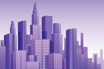 Background for video conference urban city