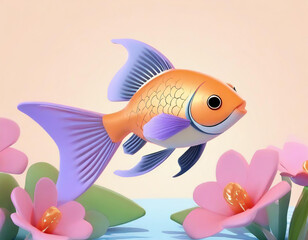 goldfish doodle