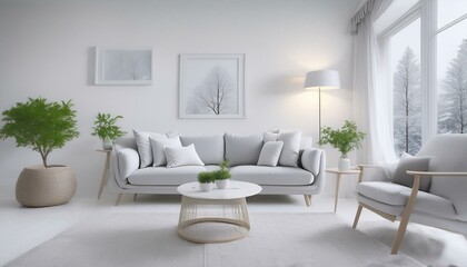 Fototapeta premium modern living room with furniture,interior, room, sofa, living, home, furniture, design, table, chair, house, 