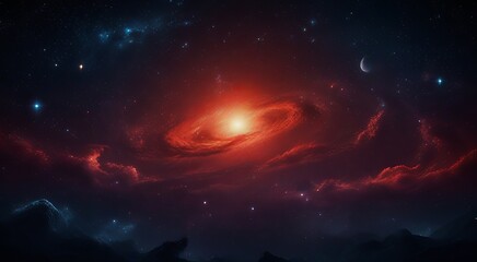 Fototapeta premium galaxy background_planet galaxy stars