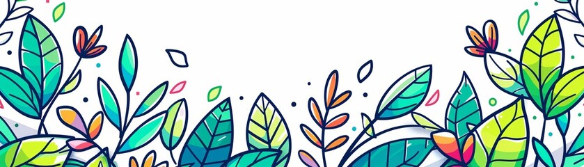 Colorful floral background. Perfect for website banners, wallpapers, and other digital projects.