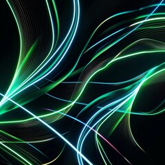 Naklejka premium Green Light Background Illustration