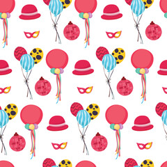 Party seamless pattern background.

