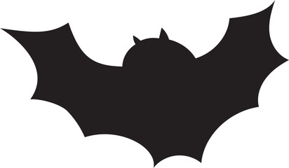 Hand drawn halloween bat transparent background.
