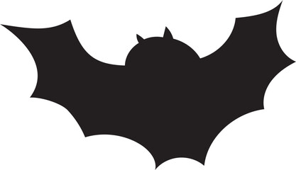 Hand drawn halloween bat transparent background.
