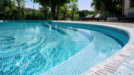 夏色のイメージ　プール 水面