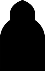 Arabic shapes, windows and arches. Traditional ornamental banner, frame. Muslim holidays, Ramadan Kareem. Modern eastern architecture. Vector illustration.