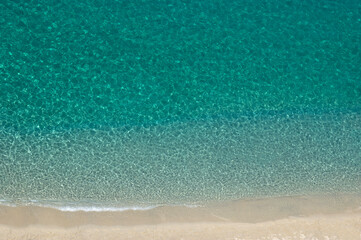 Blue turquoise sea water background.