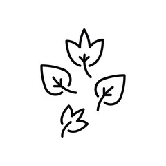 Dry Leaves vector icon