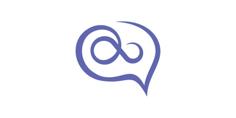 logo design infinity and brain, intelligence, smart, solution, logo design template, icon, vector, symbol, idea.