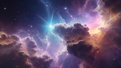 Celestial Serenity. Ethereal Cosmic Texture