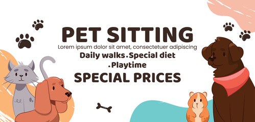 Dynamic pet sitting sale banner