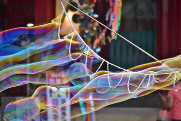 シャボン玉　防府天満宮　七夕　山口