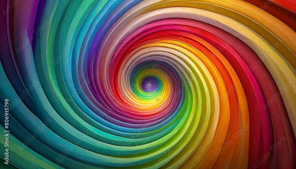Canvas Prints abstract rainbow color spin illusion background