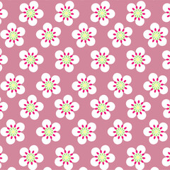 Art & Illustration hawthorn flower pattern.
