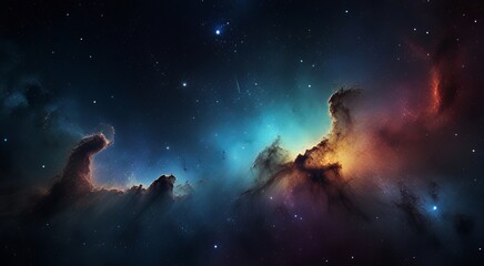 Fototapeta premium galaxy background_planet galaxy stars