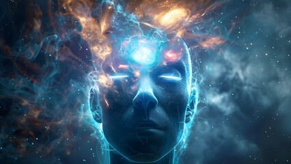 The Hermetic Law of Mentalism: Universe as the Great Mind. Concept Metaphysics, Hermetic Philosophy, Mental Transmutation, Universal Mind, Esoteric Knowledge