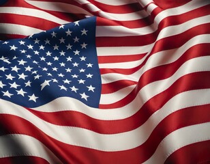 Obraz premium Illustration image of abstract American flag 