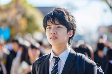 Fototapeta premium 男子高校生